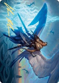 Righteous Valkyrie Art Card (Gold-Stamped Signature) [Kaldheim: Art Series] | Jack's On Queen