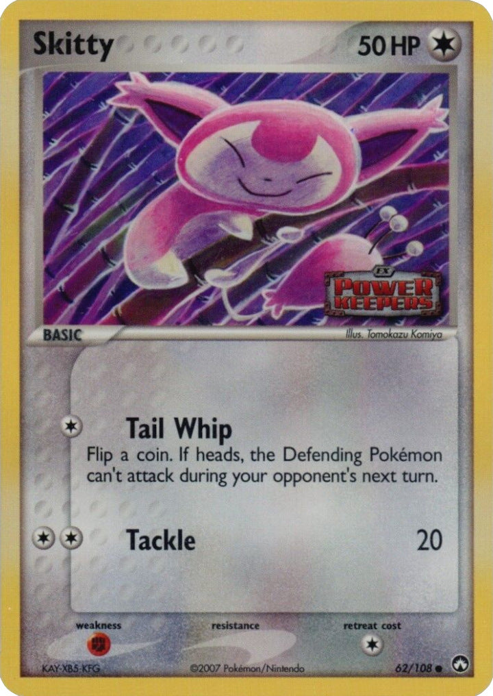 Skitty (62/108) (Stamped) [EX: Power Keepers] | Jack's On Queen