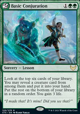 Basic Conjuration (Promo Pack) [Strixhaven: School of Mages Promos] | Jack's On Queen