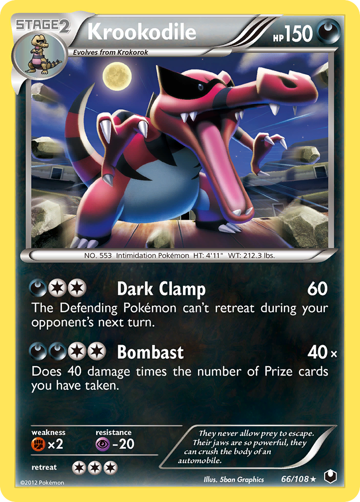 Krookodile (66/108) [Black & White: Dark Explorers] | Jack's On Queen