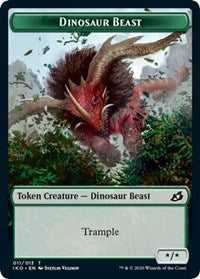 Dinosaur Beast Token [Ikoria: Lair of Behemoths] | Jack's On Queen