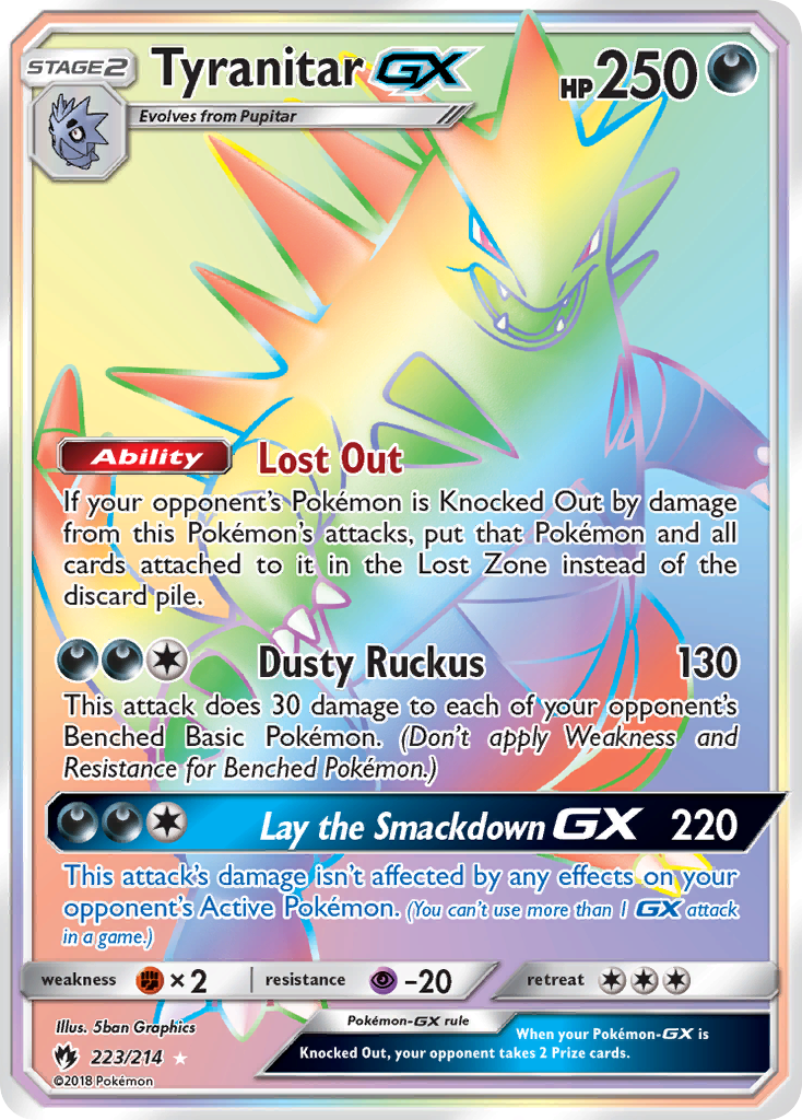 Tyranitar GX (223/214) [Sun & Moon: Lost Thunder] | Jack's On Queen