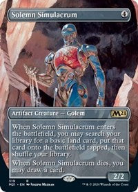 Solemn Simulacrum (Alternate Art) [Core Set 2021] | Jack's On Queen