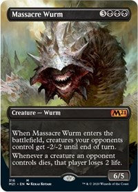 Massacre Wurm (Alternate Art) [Core Set 2021] | Jack's On Queen