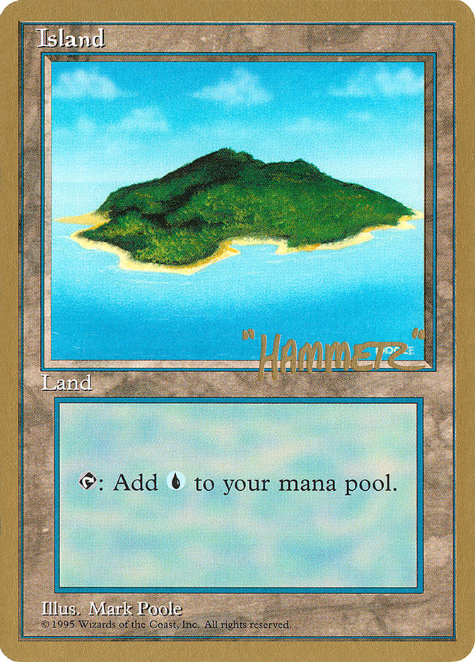 Island (shr367) (Shawn "Hammer" Regnier) [Pro Tour Collector Set] | Jack's On Queen