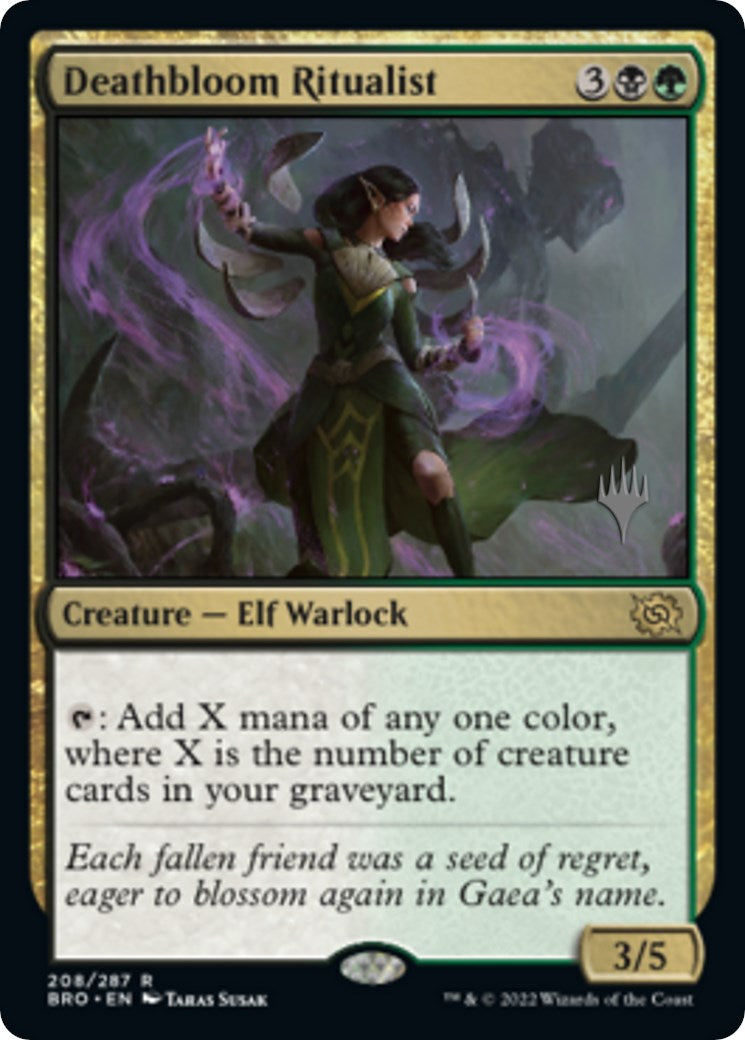 Deathbloom Ritualist (Promo Pack) [The Brothers' War Promos] | Jack's On Queen