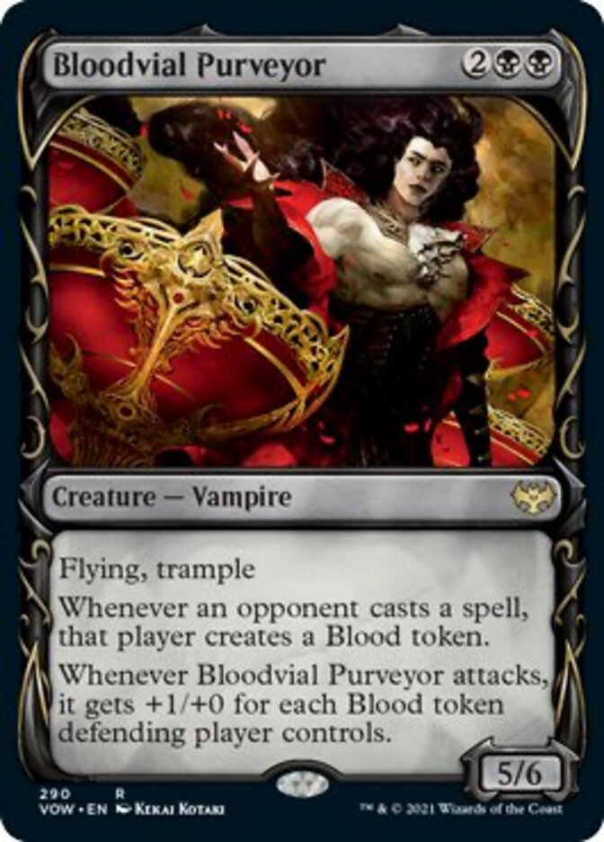 Bloodvial Purveyor (Showcase Fang Frame) [Innistrad: Crimson Vow] | Jack's On Queen