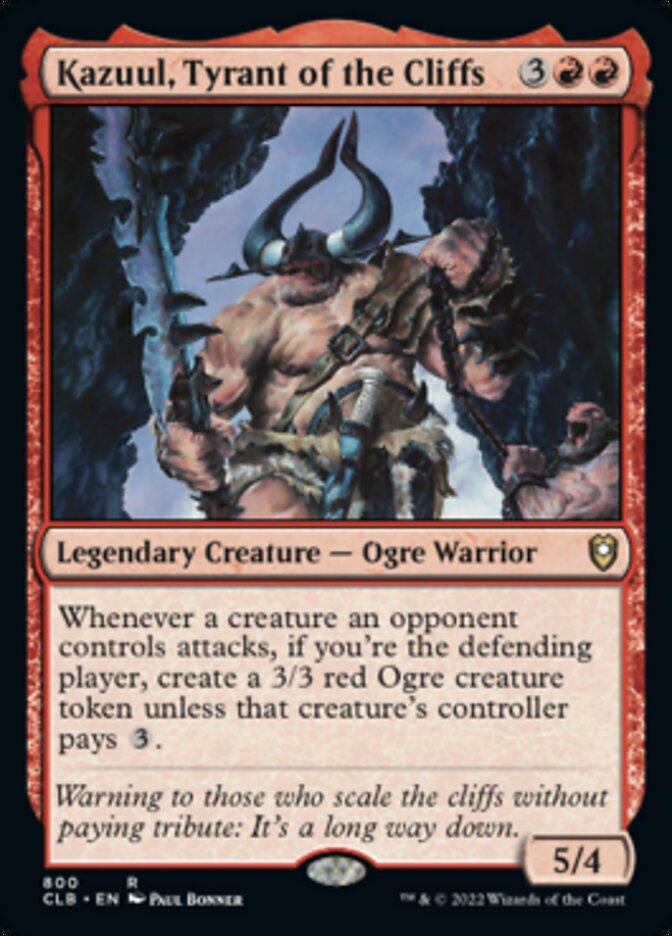 Kazuul, Tyrant of the Cliffs [Commander Legends: Battle for Baldur's Gate] | Jack's On Queen