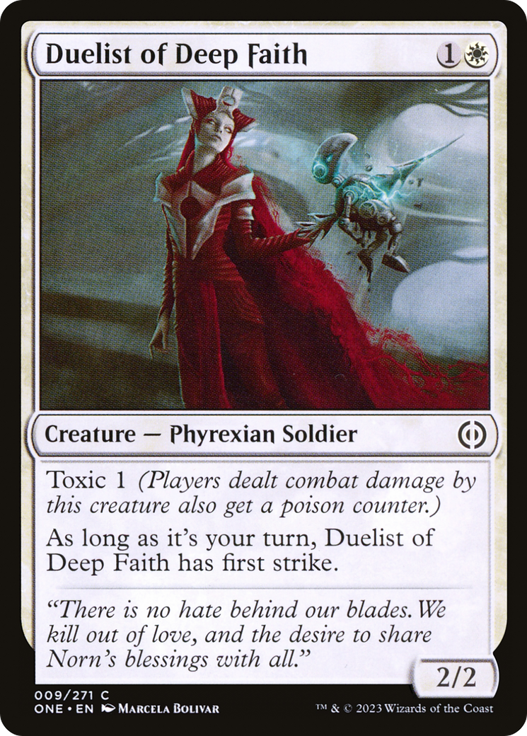 Duelist of Deep Faith [Phyrexia: All Will Be One] | Jack's On Queen