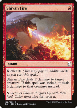 Shivan Fire [Dominaria] | Jack's On Queen