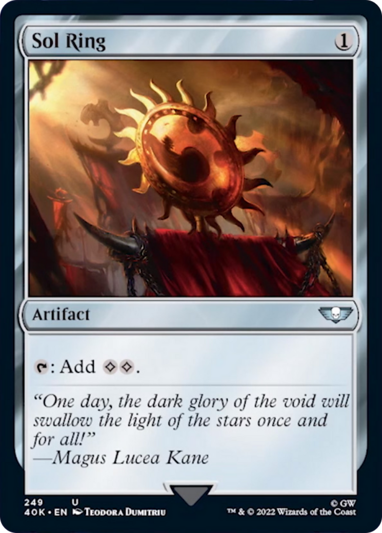 Sol Ring (249) (Surge Foil) [Universes Beyond: Warhammer 40,000] | Jack's On Queen