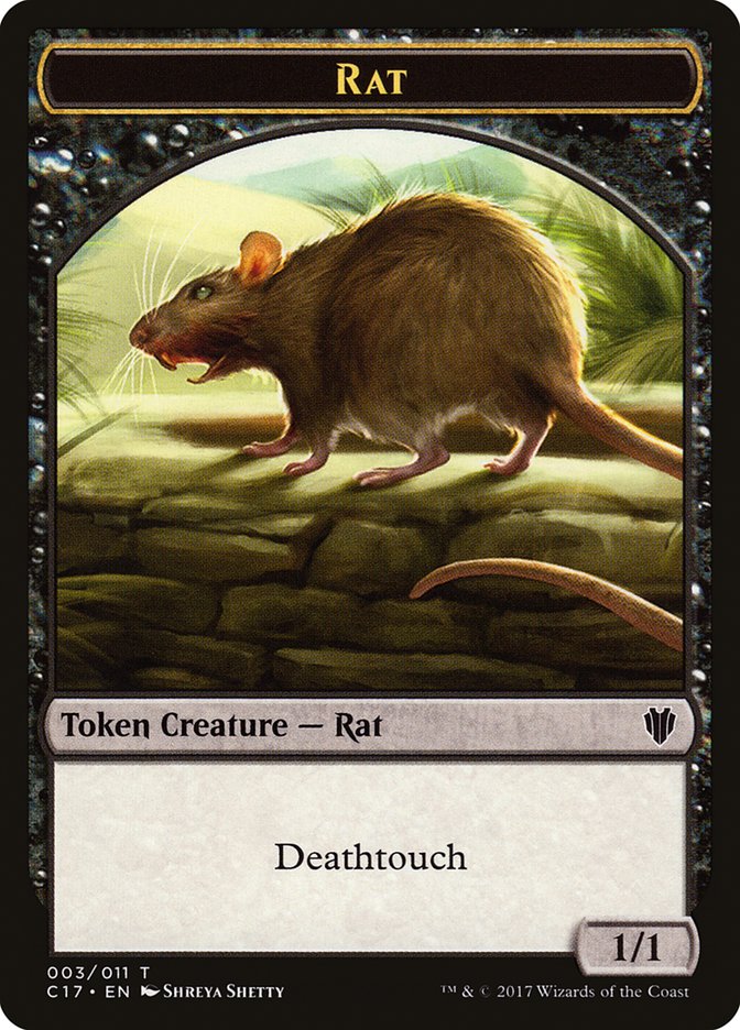 Rat Token [Commander 2017 Tokens] | Jack's On Queen