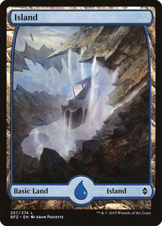 Island (257) - Full Art [Battle for Zendikar] | Jack's On Queen