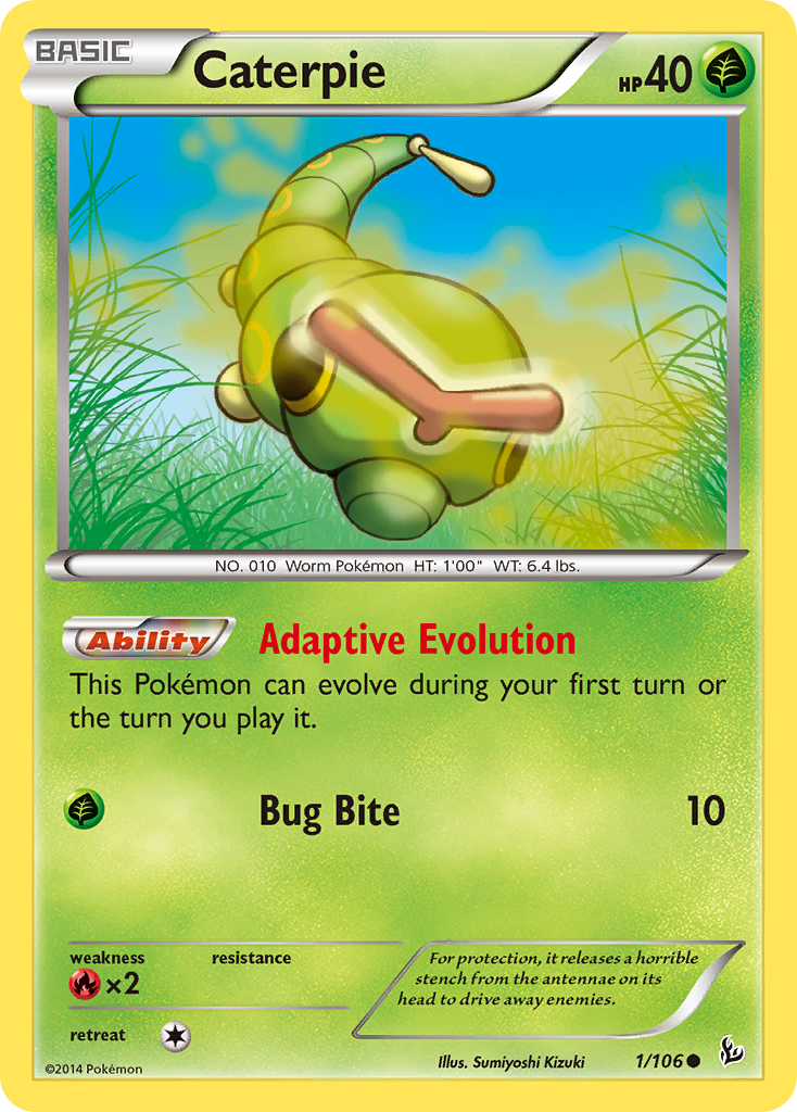 Caterpie (1/106) [XY: Flashfire] | Jack's On Queen