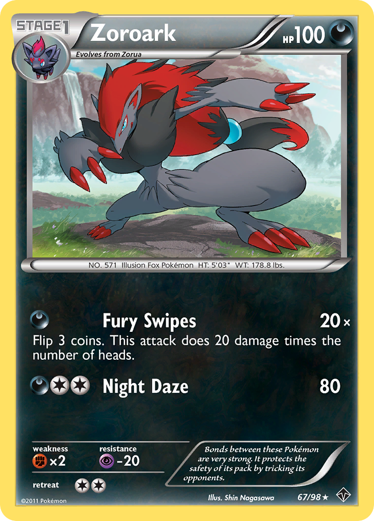 Zoroark (67/98) [Black & White: Emerging Powers] | Jack's On Queen