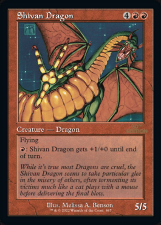 Shivan Dragon (Retro) [30th Anniversary Edition] | Jack's On Queen