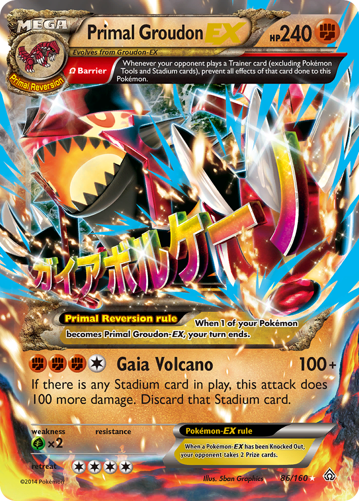 Primal Groudon EX (86/160) [XY: Primal Clash] | Jack's On Queen