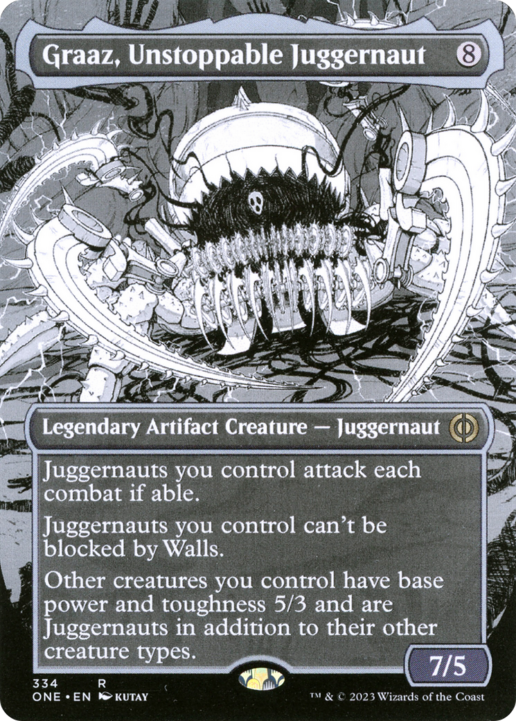 Graaz, Unstoppable Juggernaut (Borderless Manga) [Phyrexia: All Will Be One] | Jack's On Queen