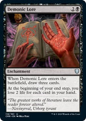 Demonic Lore [Commander Legends] | Jack's On Queen