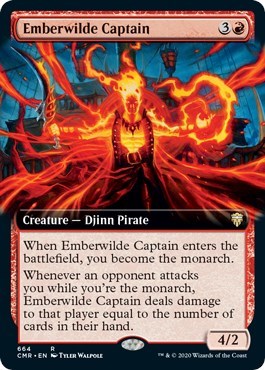 Emberwilde Captain (Extended Art) [Commander Legends] | Jack's On Queen