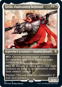 Livio, Oathsworn Sentinel (Foil Etched) [Commander Legends] | Jack's On Queen