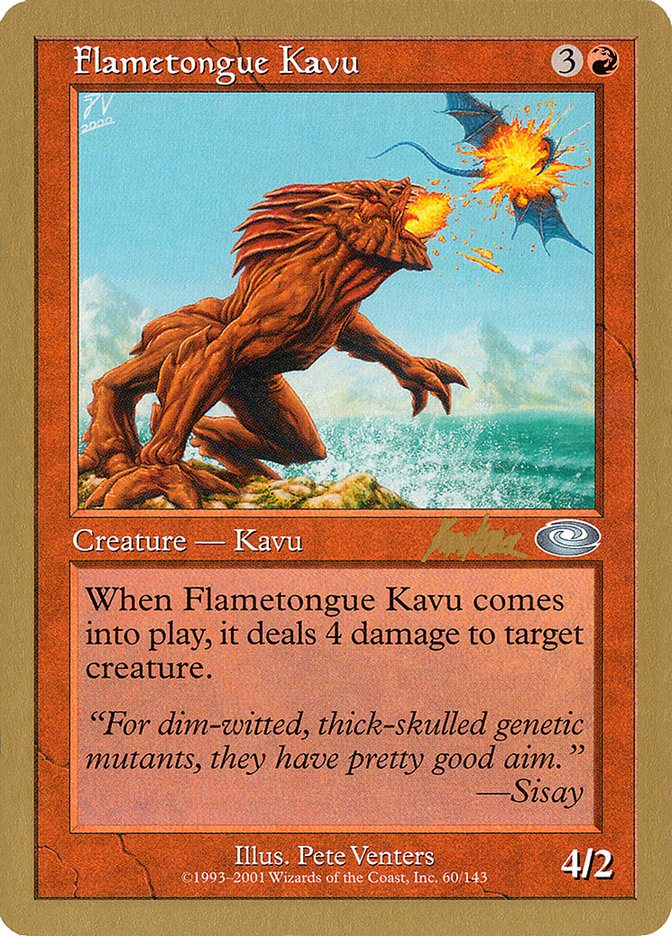 Flametongue Kavu (Brian Kibler) [World Championship Decks 2002] | Jack's On Queen