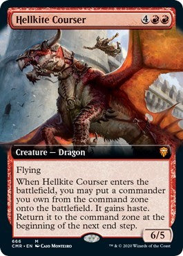 Hellkite Courser (Extended Art) [Commander Legends] | Jack's On Queen