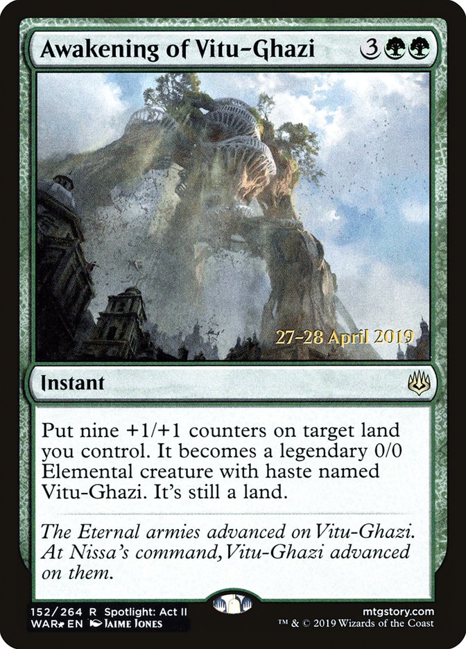 Awakening of Vitu-Ghazi  [War of the Spark Prerelease Promos] | Jack's On Queen