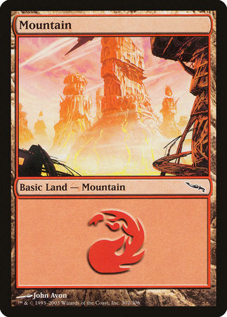 Mountain (302) [Mirrodin] | Jack's On Queen