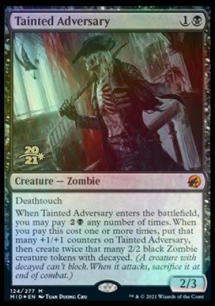 Tainted Adversary [Innistrad: Midnight Hunt Prerelease Promos] | Jack's On Queen