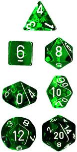 Chessex: Translucent Polyhedral Dice Set | Jack's On Queen