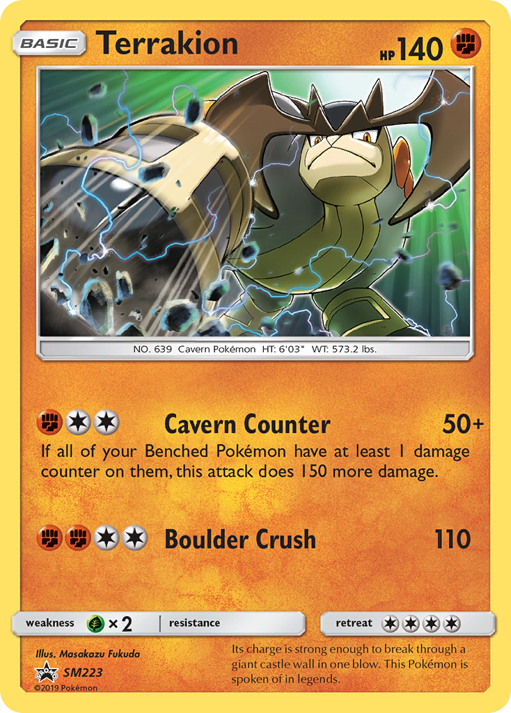 Terrakion (SM223) [Sun & Moon: Black Star Promos] | Jack's On Queen