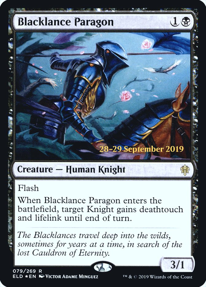 Blacklance Paragon  [Throne of Eldraine Prerelease Promos] | Jack's On Queen