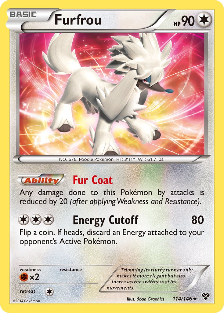 Furfrou (114/146)(Cosmos Holo) (Blister Exclusive) [XY: Base Set] | Jack's On Queen