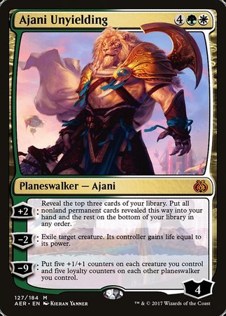 Ajani Unyielding [Aether Revolt] | Jack's On Queen
