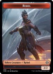 Rebel // Goblin Double-Sided Token [Phyrexia: All Will Be One Commander Tokens] | Jack's On Queen