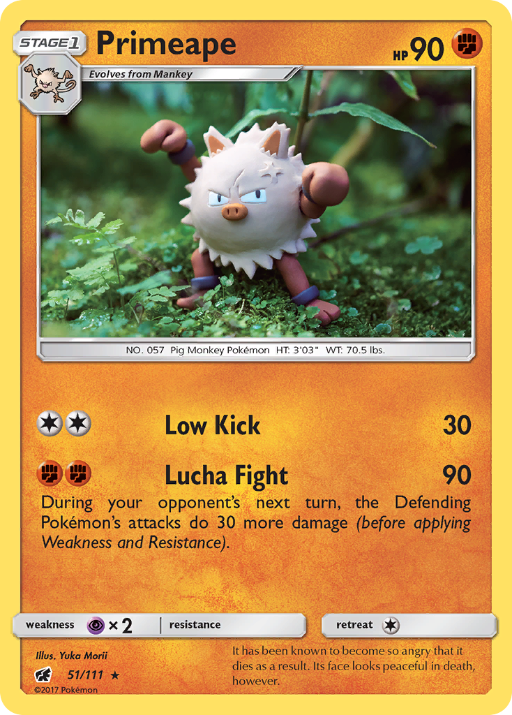 Primeape (51/111) [Sun & Moon: Crimson Invasion] | Jack's On Queen