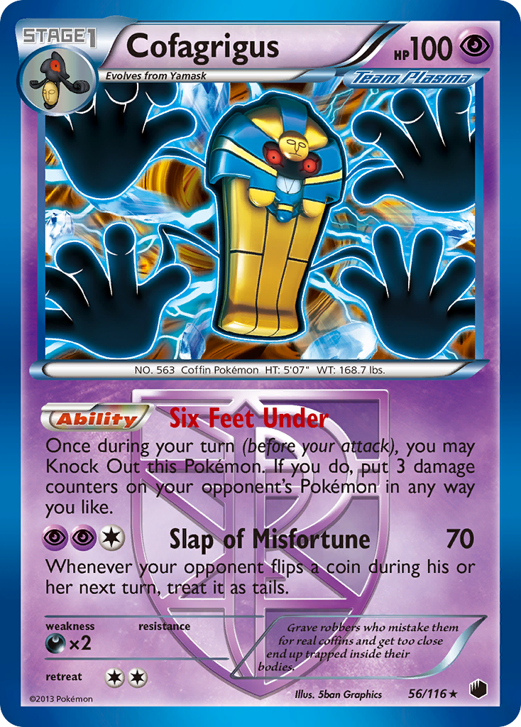 Cofagrigus (56/116) [Black & White: Plasma Freeze] | Jack's On Queen