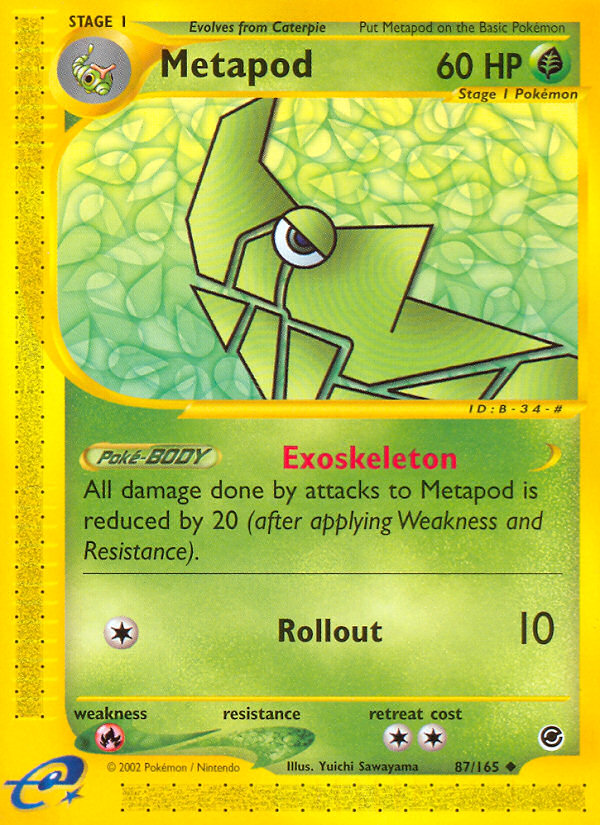 Metapod (87/165) [Expedition: Base Set] | Jack's On Queen