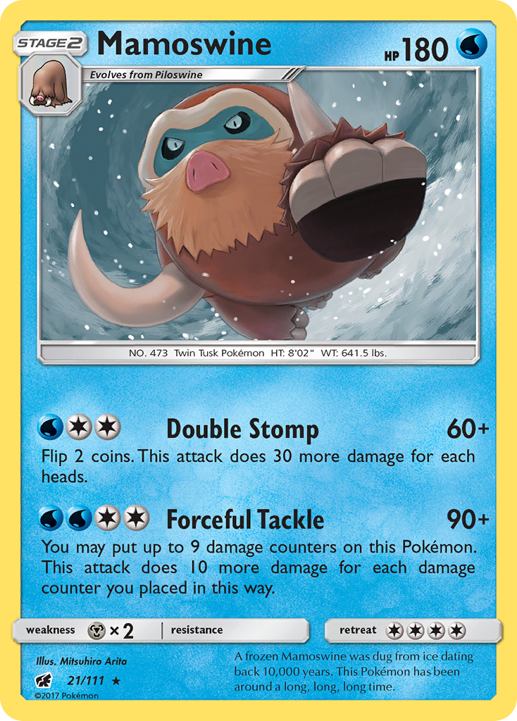 Mamoswine (21/111) [Sun & Moon: Crimson Invasion] | Jack's On Queen