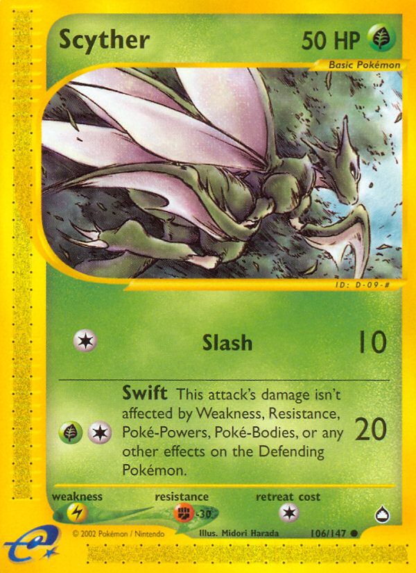 Scyther (106/147) [Aquapolis] | Jack's On Queen