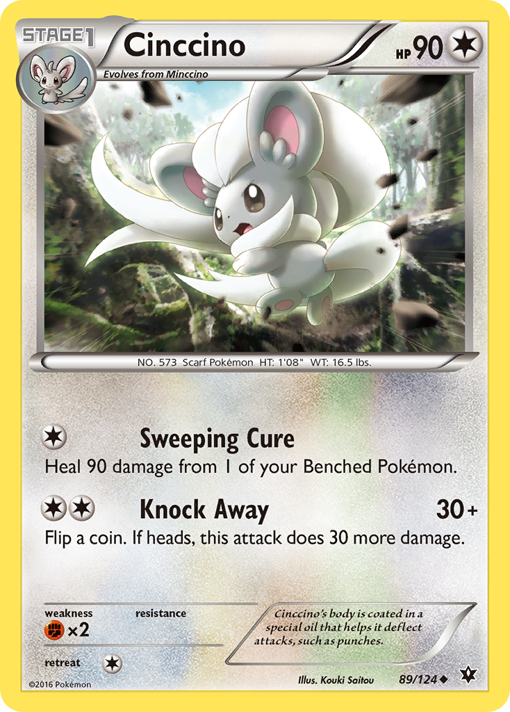 Cinccino (89/124) [XY: Fates Collide] | Jack's On Queen