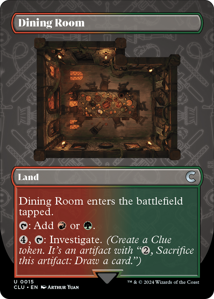 Dining Room (Borderless) [Ravnica: Clue Edition] | Jack's On Queen