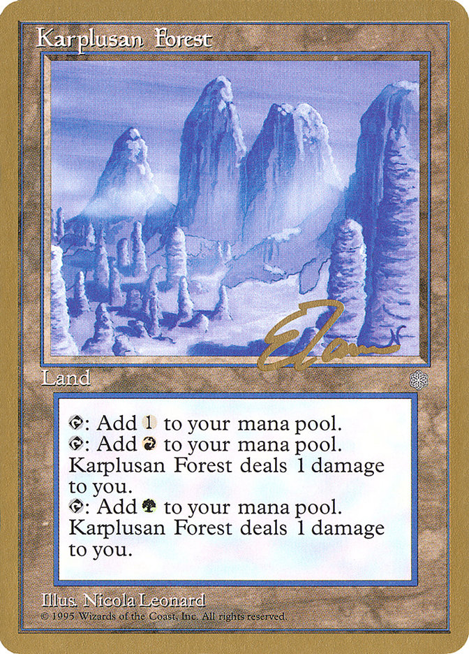 Karplusan Forest (Eric Tam) [Pro Tour Collector Set] | Jack's On Queen