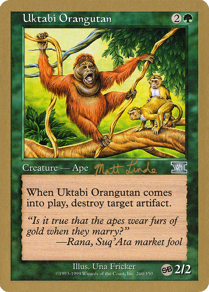 Uktabi Orangutan (Matt Linde) (SB) [World Championship Decks 1999] | Jack's On Queen