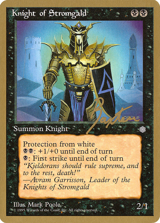 Knight of Stromgald (George Baxter) [Pro Tour Collector Set] | Jack's On Queen