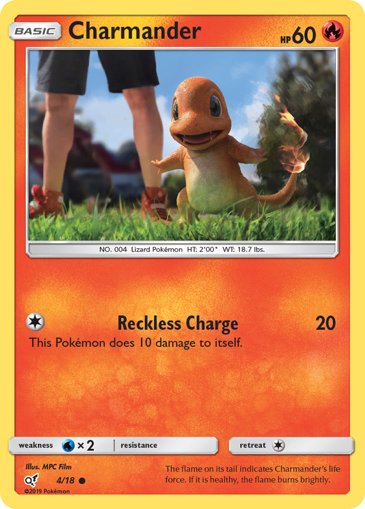 Charmander (4/18) [Sun & Moon: Detective Pikachu] | Jack's On Queen