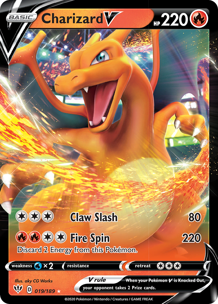 Charizard V (019/189) [Sword & Shield: Darkness Ablaze] | Jack's On Queen