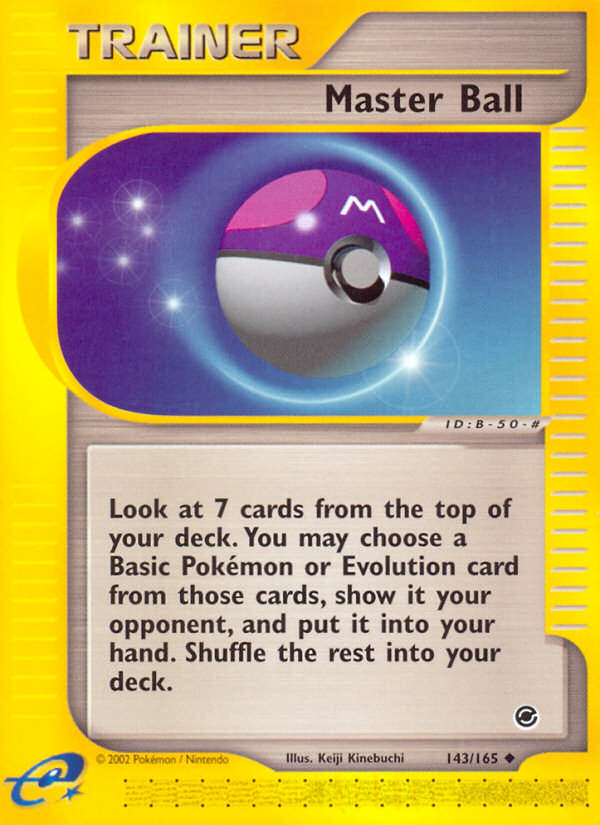 Master Ball (143/165) [Expedition: Base Set] | Jack's On Queen