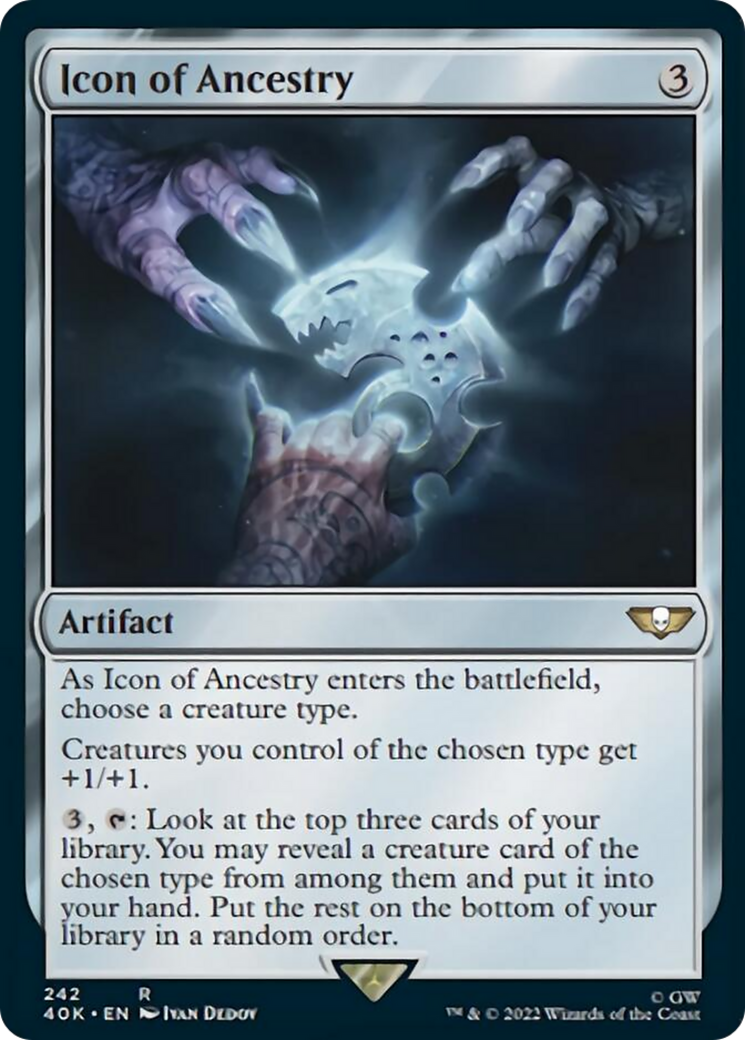 Icon of Ancestry (Surge Foil) [Universes Beyond: Warhammer 40,000] | Jack's On Queen